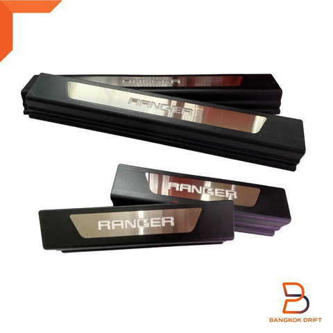 Ford Ranger PX1 PX2 PX3 Blue LED Door Sill Scuff Plate (2012-2022)