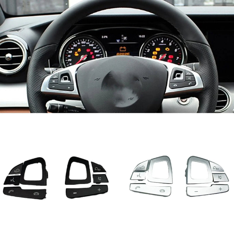 Mercedes Benz E-Class Steering Wheel Button Cover (2016-2018)