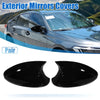 BMW 330xi 1 Pair Door Wing Rearview Side Mirror Cover Cap Black (2005-2006)