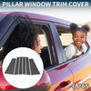 Toyota Sienna Door Pillar Window Trim / 6 Pcs / Carbon Fiber (2021–2023)