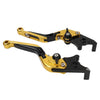 Honda CBR600RR CBR954RR Gold Extendable Brake Clutch Levers (2002-2006)