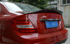Mercedes C-Class W204 Sedan Unpainted R Style Rear Spoiler Wing (2008-2014)