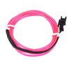 Car Interior with Cigarette Lighter Pink EL Wire Neon Strip Light