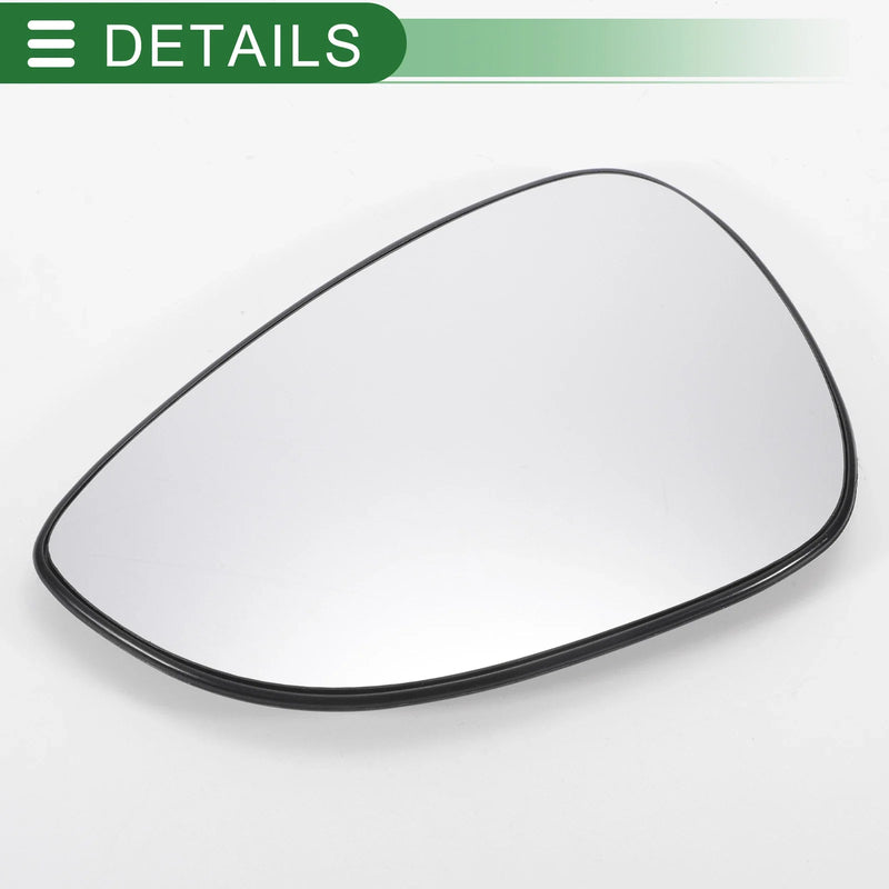 Ford B Max Left Side White Mirror Glass w/ Back Convex (2012-2018)