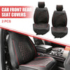 Ford F-150 Black Red Cushion Protector 2 x Front Seat Covers