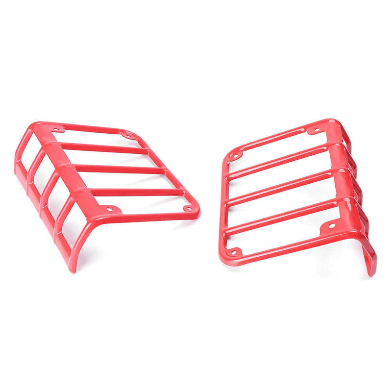 Jeep Wrangler JK (2007-2016) Red Steel Metal Tail Light Covers