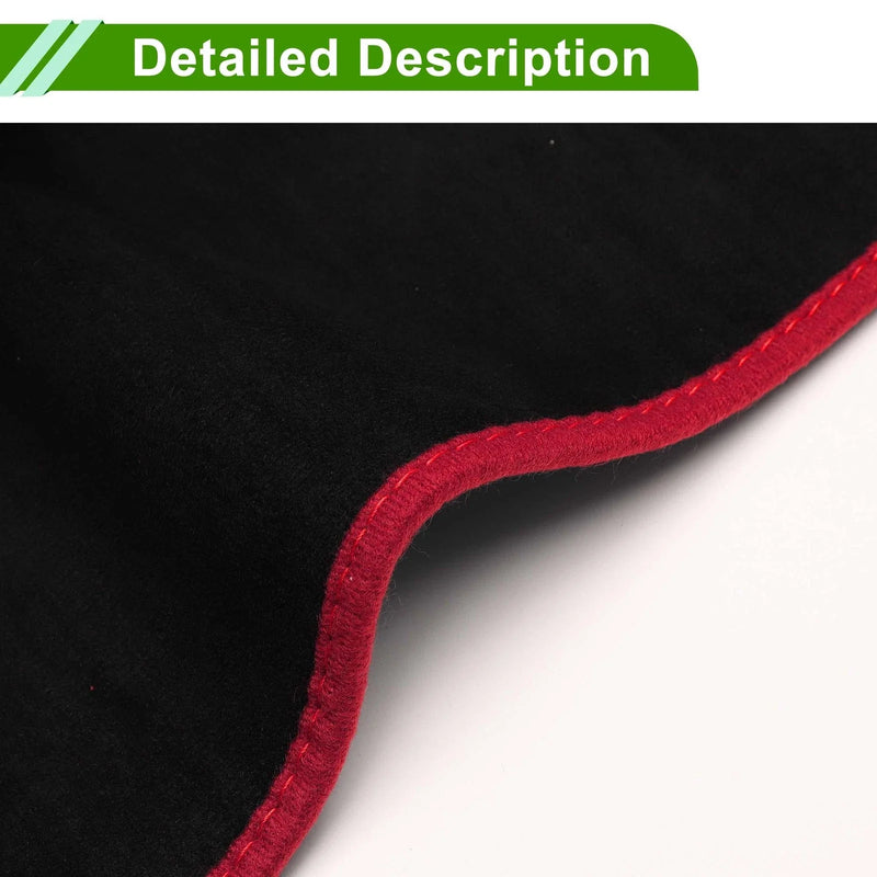 BMW X3 (2011-2017) Sun Protector Pad Black Red Dashboard Dash Cover Mat