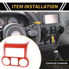 Jeep Wrangler JK JKU (2011-2017) Red Central Console Dashboard Trim
