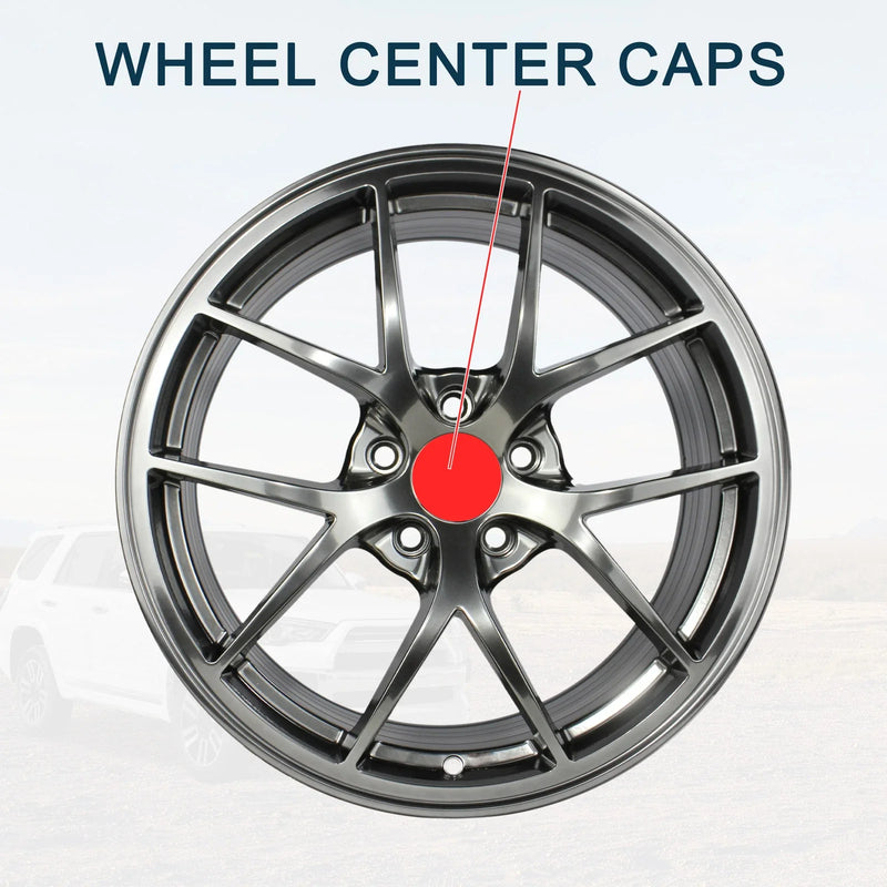 Infiniti Silver Tone Plastic Wheel Center Caps 150mm