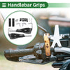 Motorcycle Hand Grips Cover Kit / Handlebar Cover Aluminum Alloy DiamondPattern
