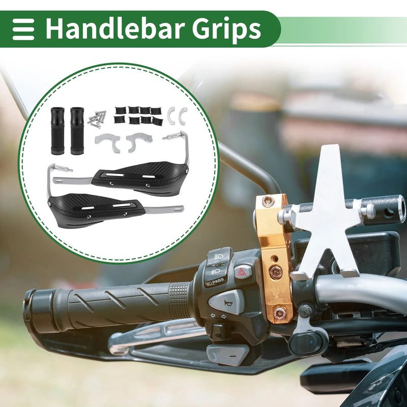 Motorcycle Hand Grips Cover Kit / Handlebar Cover Aluminum Alloy DiamondPattern