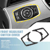 Ford Mustang Car Front Headlight Lamp Switch Trim Covers (2015-2020)