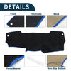 Nissan Micra March K13 Sun Protector Black Blue Dashboard Cover Mat (2010-2017)