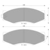 Nissan Vanette C22 LH+RH Front Disc Brake Pads (1987 - 1993)