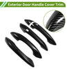 Hyundai Tucson (2022-2024) Carbon Fiber Black Exterior Door Handle Cover Trim