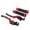 Suzuki GSXR1000 Red Extendable Brake Clutch Levers Grip Set (2001-2023)