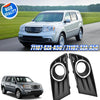 Honda Pilot Fog Light Lamp Covers 2 x with Chrome Ring (2012-2015)
