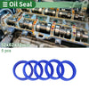 Oil Seal 52x62x12mm TPU Seal Ring Rotary Shaft High Pressure Blue 5 Pcs