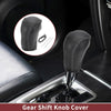 Mazda CX-5 (2013-2014) Black Gray Faux Leather Car Gear Shift Knob Cover