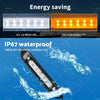 Car 287mm Dual LED Bug Light 12V Awning Light Amber/White
