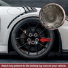 Porsche Cayenne Set of 2 Wheel Lock Lug Nuts with 15 Teeth Key (2003-2023)