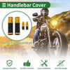 Motorcycle Motorcycle Hand Grips Cover Handlebar End Grips Gold Tone Rubber