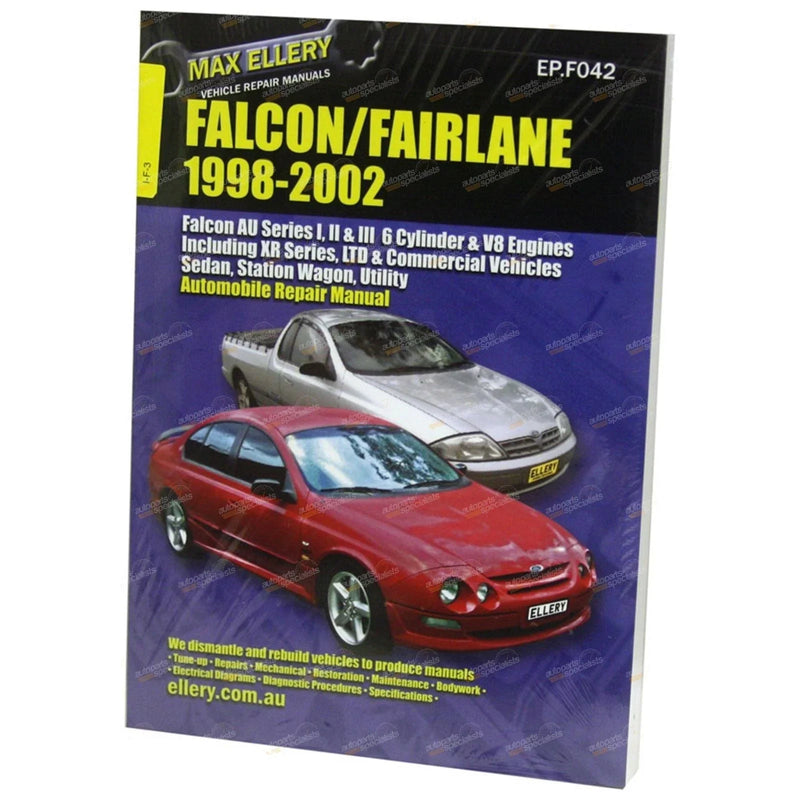 Ford AU Falcon XR6 XR8 Sedan Wagon Ute Workshop Car Repair Manual