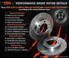 200SX S14 S15 Silvia Rear Drilled + Slotted Disc Rotors (1993-2002)