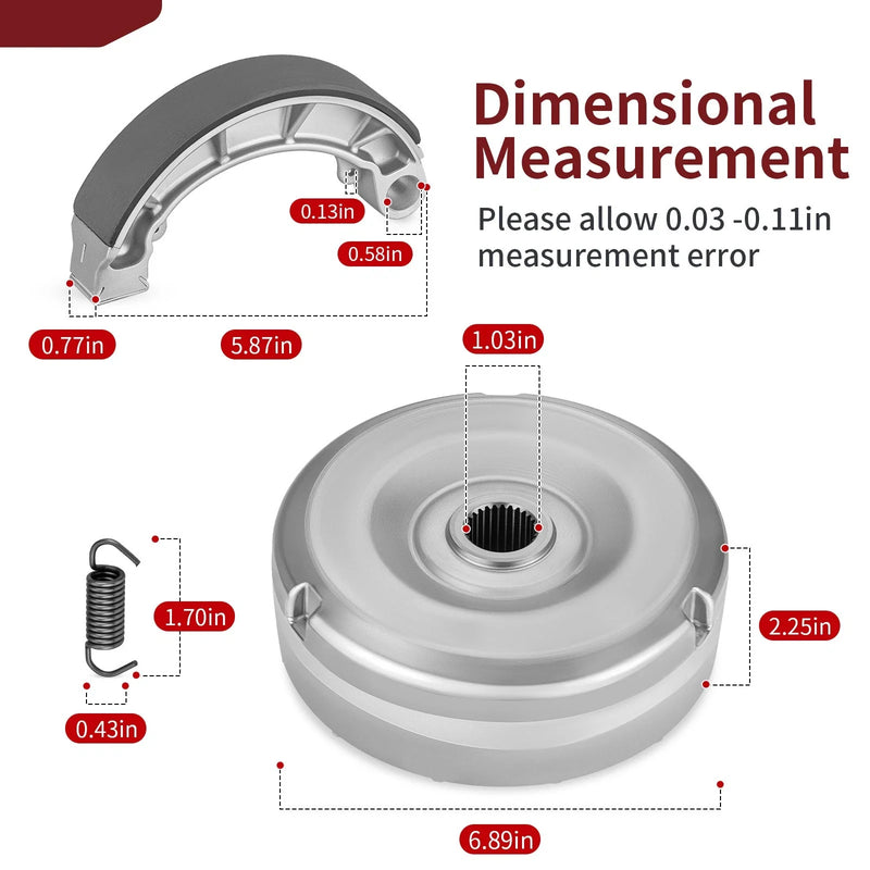 Honda Foreman 450 TRX450S / ES / FE / FM 98-04 Rear Brake Drum Hub & Shoes