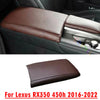 Lexus RX350 450h Armrest Box Cover Trim / Dark Brown Leather (2016–2022)