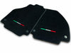 Ferrari 488 GTB Black Tailored Carpets Set with Italy Emblem Floor Mats