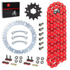 Yamaha Warrior YFM350X Front Rear Chain Drive Sprocket Kit (1989–2004)