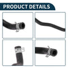 Volvo V40 (2015-2022) Rubber Black 1 Pcs Radiator Hose Coolant Pipe