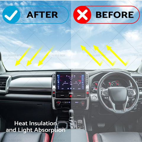 Toyota Hilux (2020-2024) Black Non-Slip Dash Mat Cover