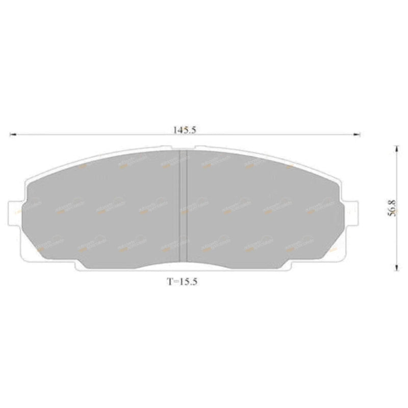 Toyota Hiace RZH125 2.4L Brembo Front Disc Brake Pads (1989–1998)