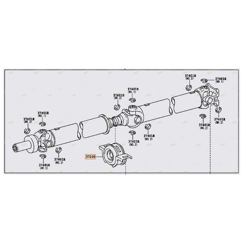 Toyota Hilux Driveshaft Centre Bearing 4x4 2WD