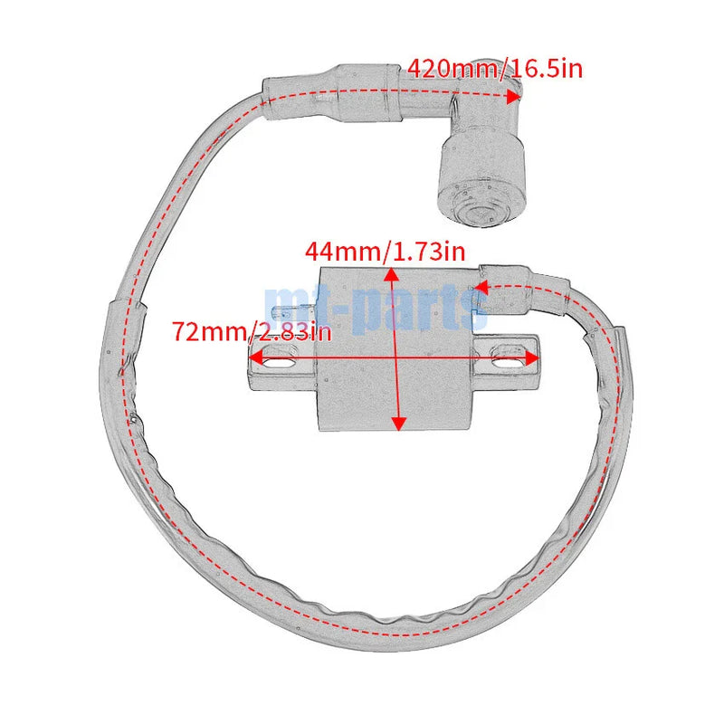 Yamaha YFM450 Kodiak 4X4, YFM450 Wolverine 450 Ignition Coil (03-14, 06-10)