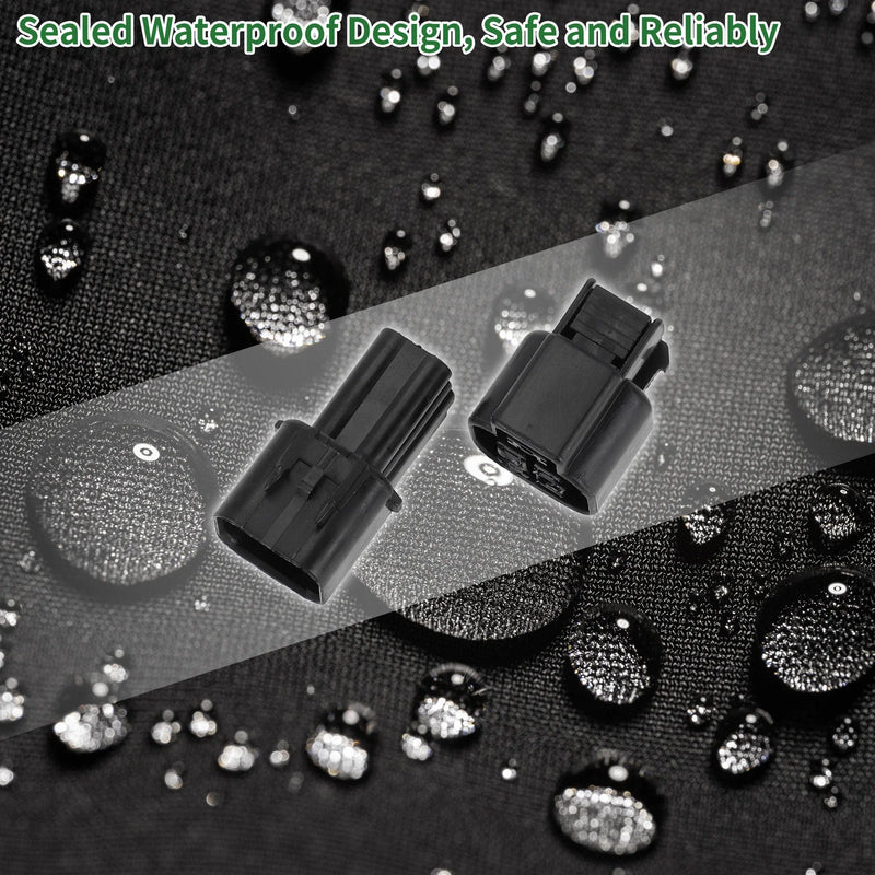 Hyundai - Male Female Wire Terminal 4 Pin Oxygen Sensor Connector Housing