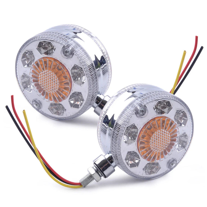 Car Tail Turn Signal 24V LED Double Face Round Side Marker Lights