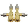 Motorcycles and Cars TPMS Valve Tee Adapter / Pack of 2 / Long lasting