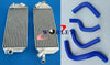 Suzuki DRZ400E Aluminum Radiator & Blue Hose (2005-2007)