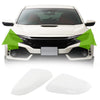 Honda Civic Left & Right Rearview Mirror Cap Covers White (2016-2020)