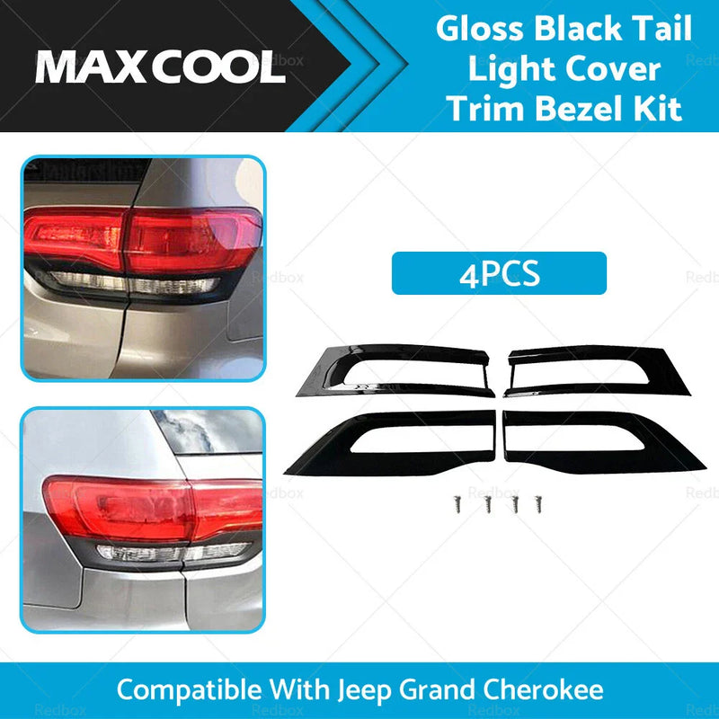 Jeep Grand Cherokee Gloss Black Tail Light Covers (2014-2020)