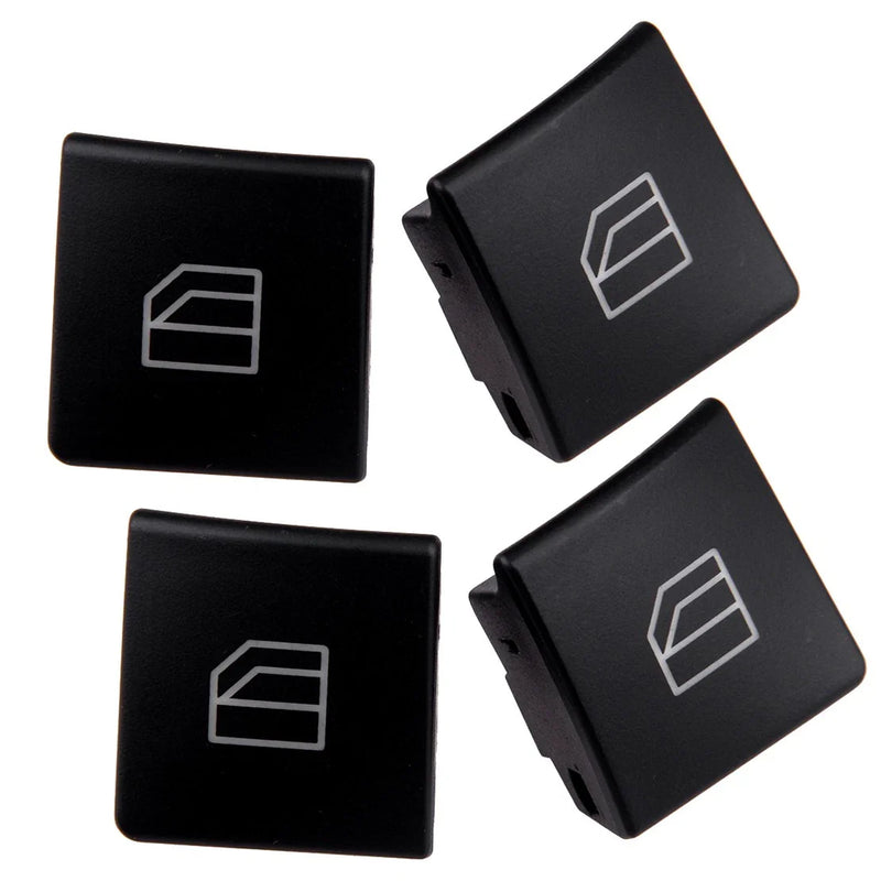 Benz C E C220 CLA GLK W204 W212 W166 4 x Window Knob Button Covers (2010-2023)