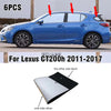 Lexus CT200h 6 x Side Window Privacy Sunshade (2011–2017)