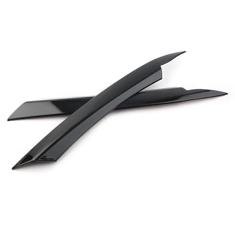 VW Passat B7 Glossy Black Headlight Lamp Cover Eyelid Trim (2010-2014)