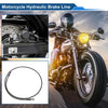 Motorcycle 170cm Brake Oil Hose Line Nylon Stainless Steel Wire Braid PU