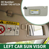 Honda Accord 2008-2012 with Mirror & Light Car Sun Visor (2 x)