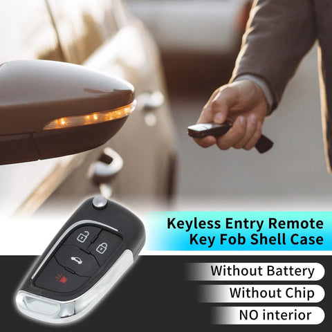 Chevrolet Camaro Equinox 4 Buttons Key Fob Shell Case Keyless (2010–2019)