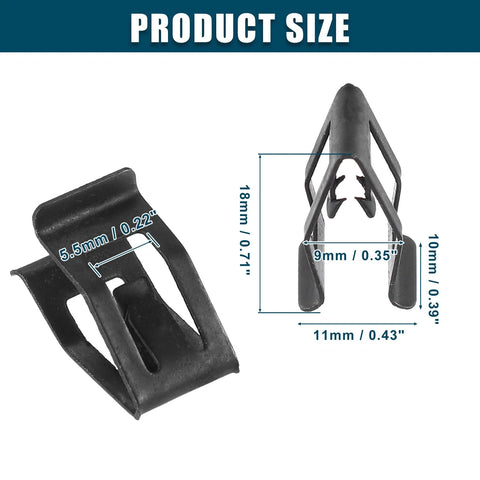 Ford Mazda 30 x Black Interior Retainer Fastener Clips